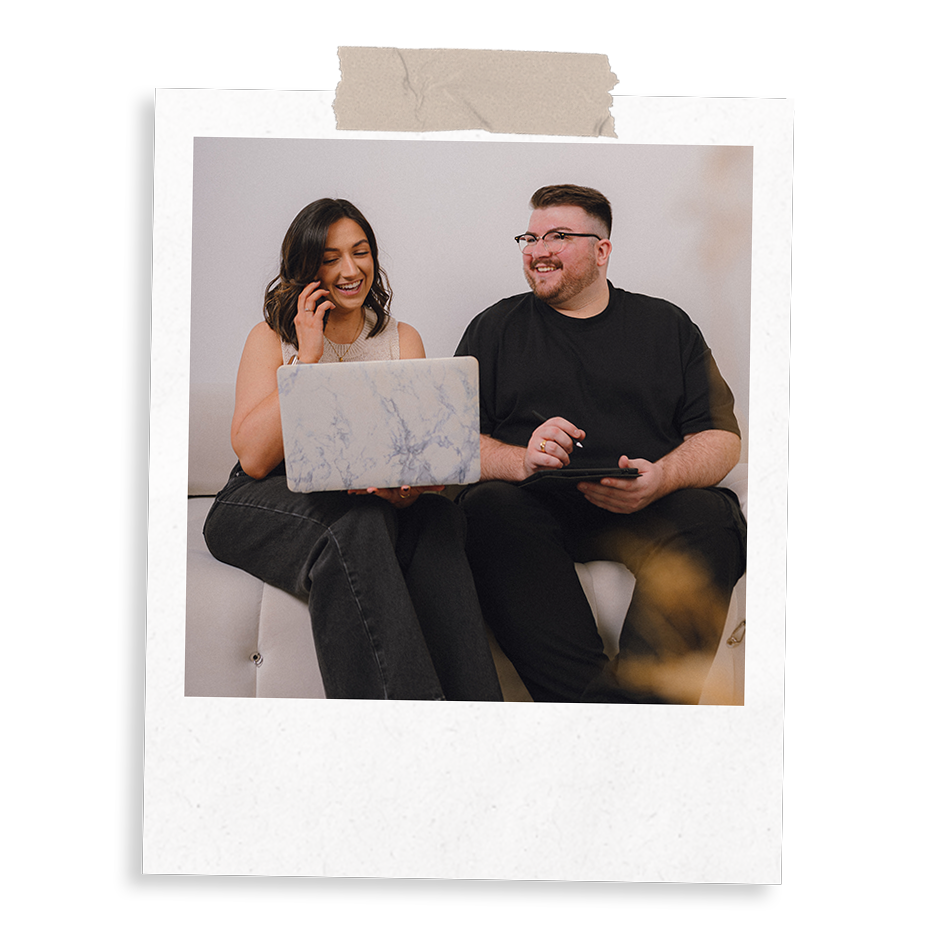 The Business Tea, Sarah and Ross conducting bing ads management on behalf of a client.