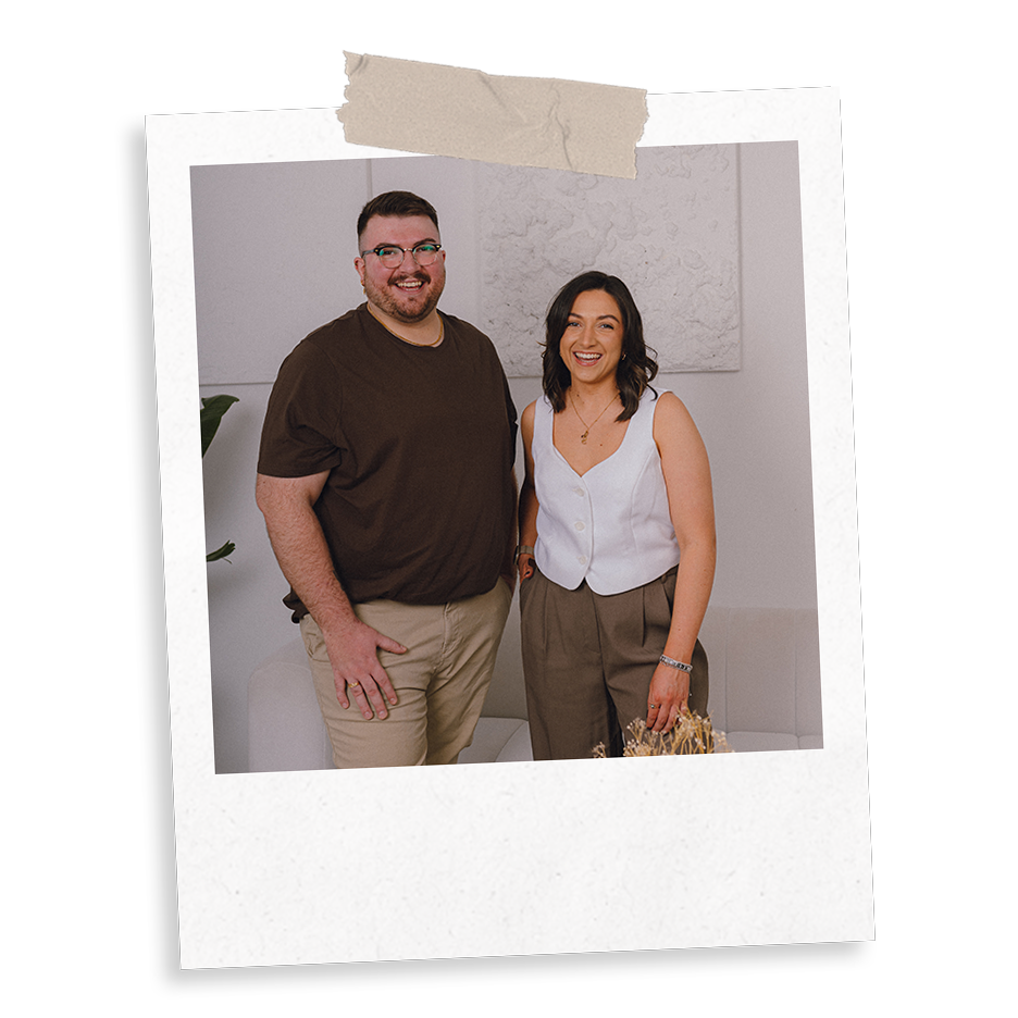 Sarah and Ross Powell, The Business Tea's Co-Founders and sibling digital marketing duo.